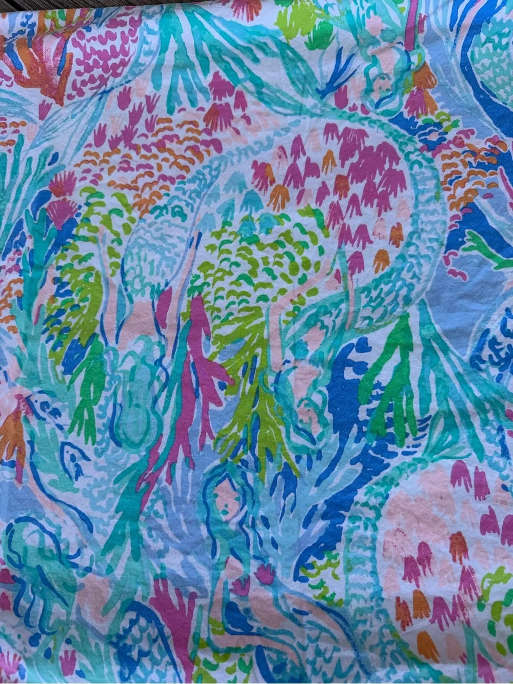 Lilly Pulitzer Pottery Barn Kids Mermaid Cove 2-Piece Pillowcase Set 100% Cotton